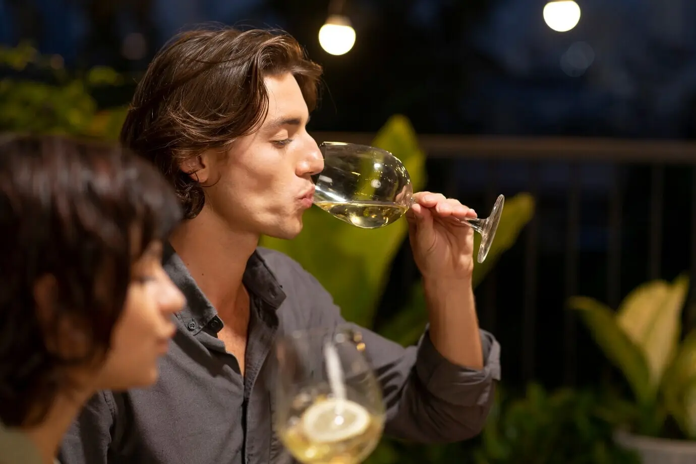 A group of friends eating out